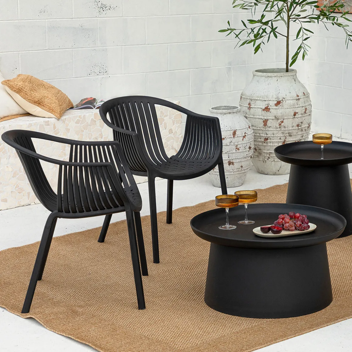 Airlie Black Outdoor Coffee Table