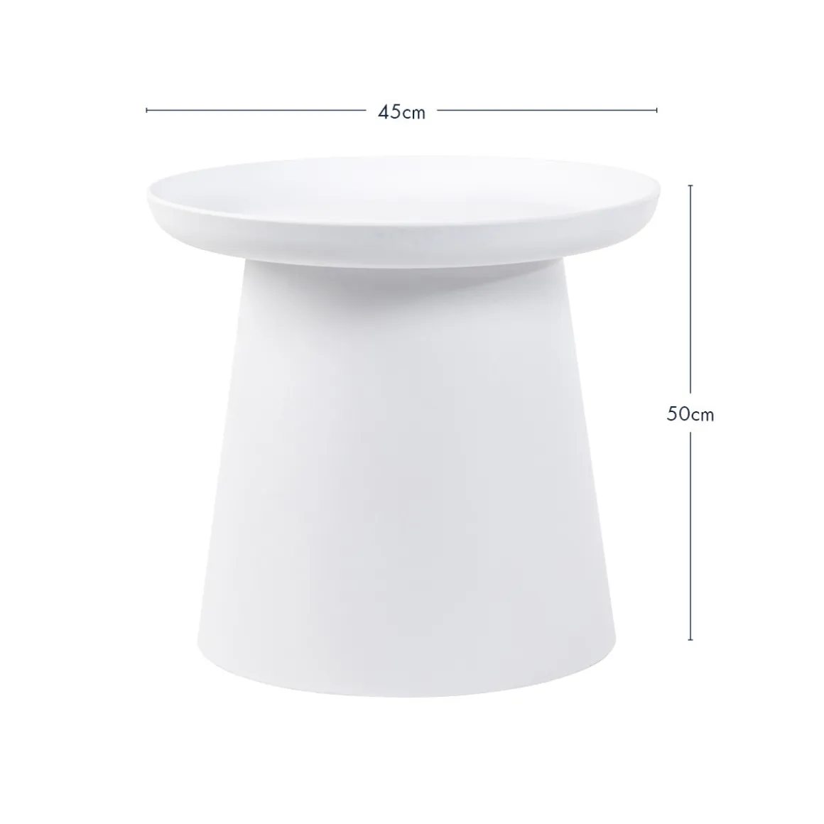 Airlie White Outdoor Side Table