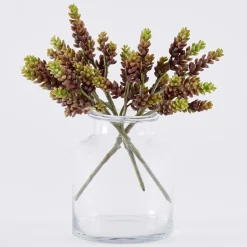 Artificial Burgundy Sedum Burrito Succulent Stem