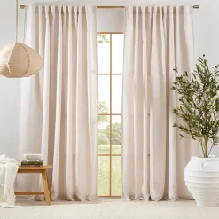Aspen Light Natural Room Darkening Curtain Set 2