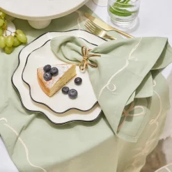 Aubrey Bow Embroidered Napkin Set of 4