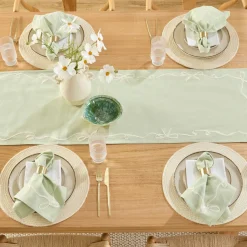 Aubrey Bow Embroidered Table Runner
