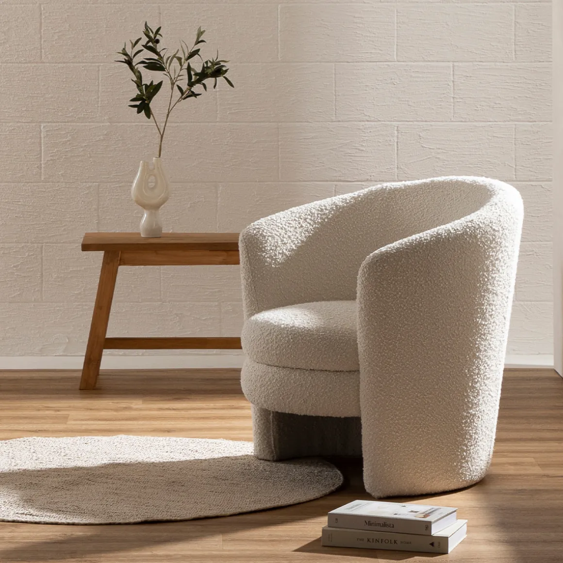 Ava Boucle Occasional Chair