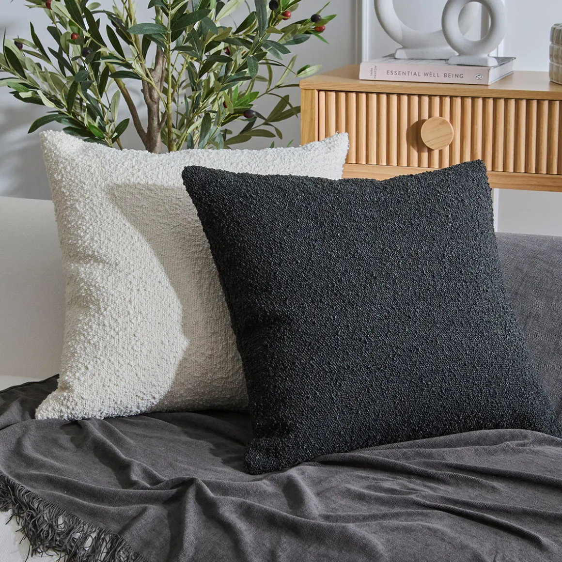 Ava Square Boucle Cushion