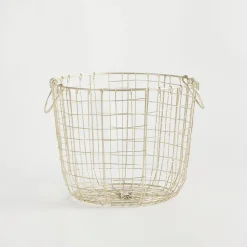 Bailey Gold Wire Basket