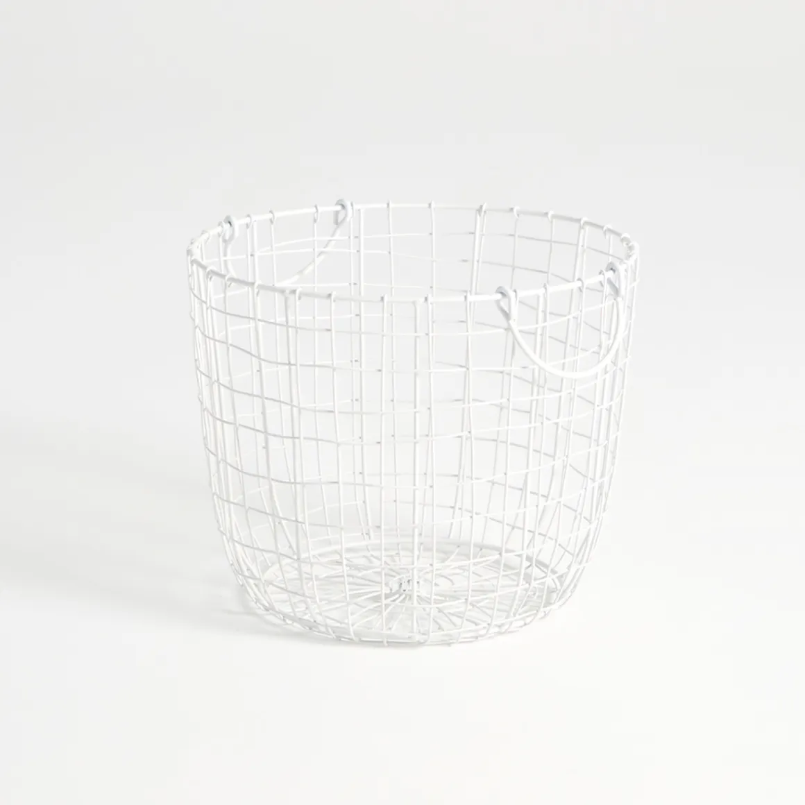 Bailey White Wire Basket