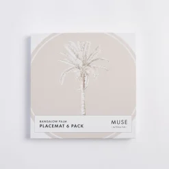 Bangalow Natural Palm Cork Placemat Set of 6