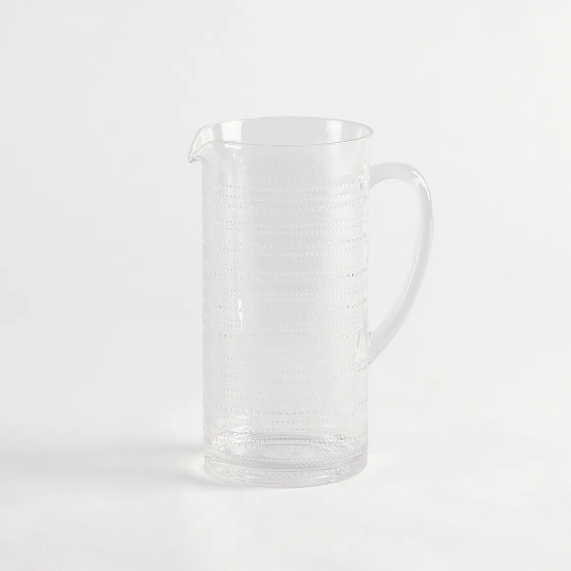 Beaded Clear Jug