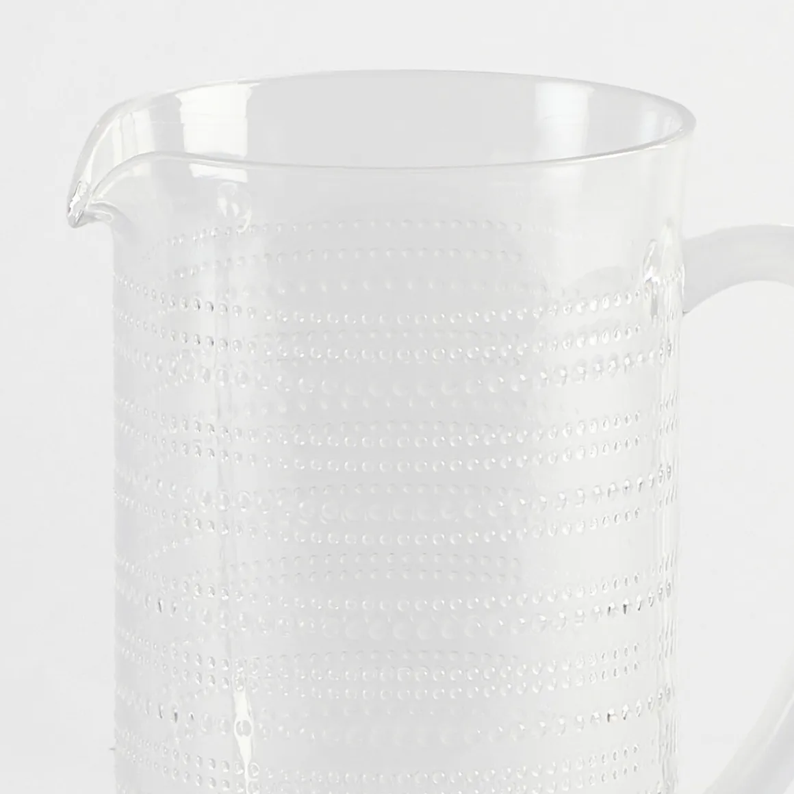 Beaded Clear Jug