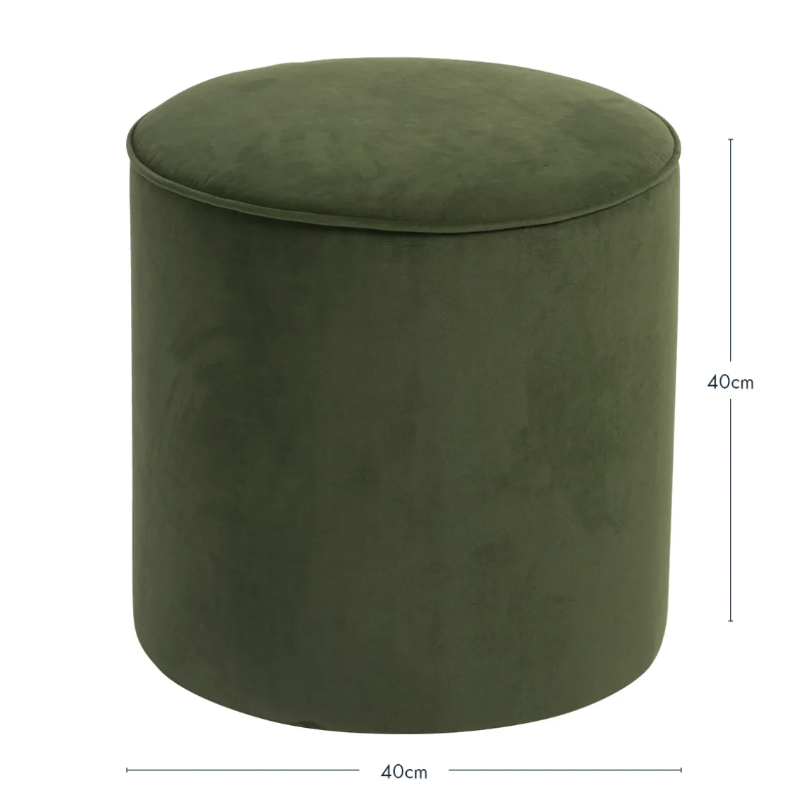 Bentley Velvet Ottoman
