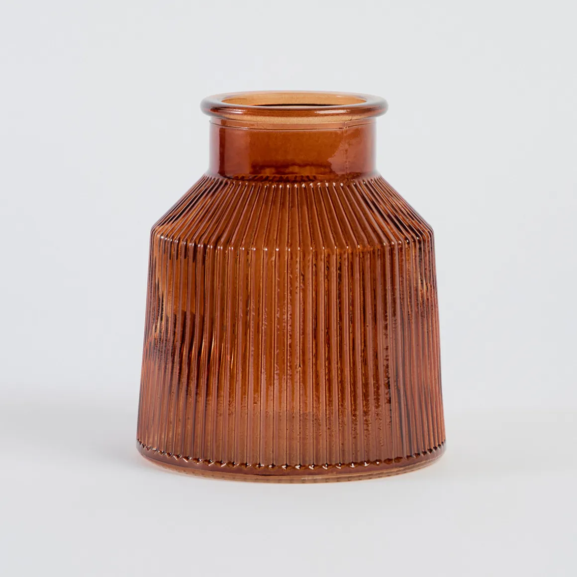 Boston Ribbed Glass Vase