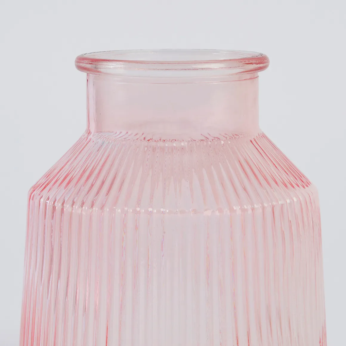 Boston Ribbed Glass Vase