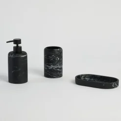 Capri Black 3 Piece Bathroom Set