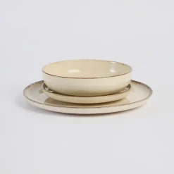 Ceramic Speckle Moonbeam Dinnerware