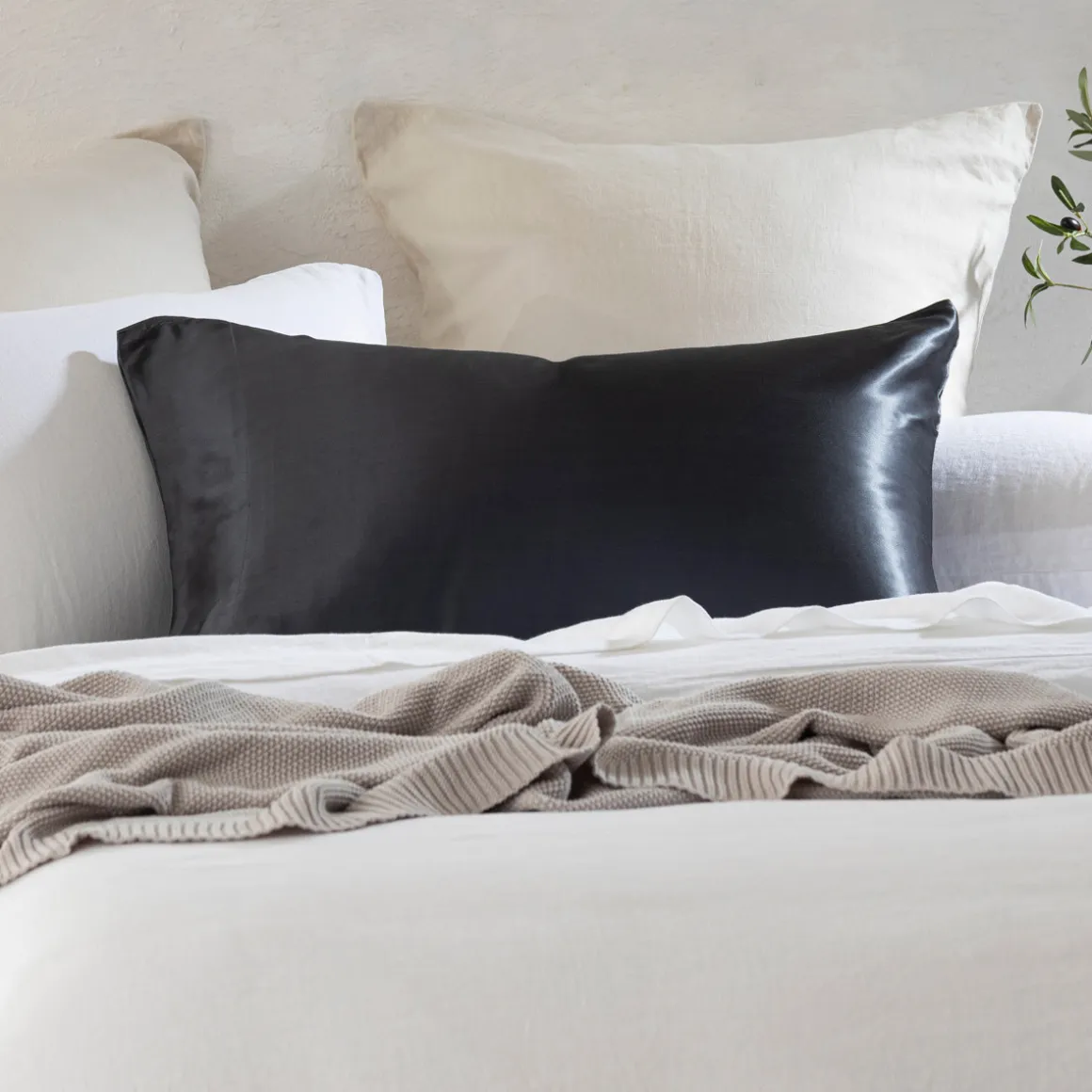Charcoal Mulberry Silk Pillowcase
