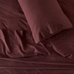 Chocolate Cotton Flannelette Sheet Set