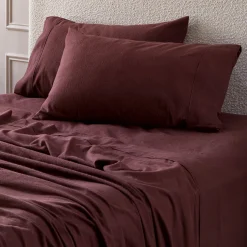 Chocolate Cotton Flannelette Sheet Set