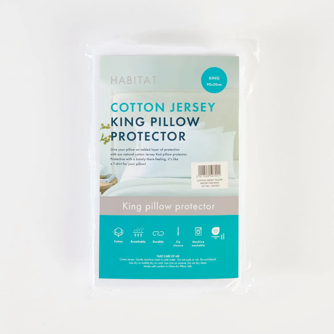 Cotton Jersey King Pillow Protector