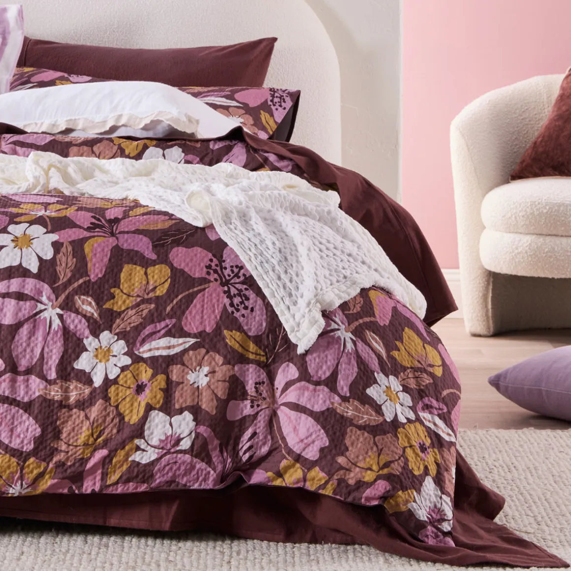 Delilah Floral Quilt Cover Set