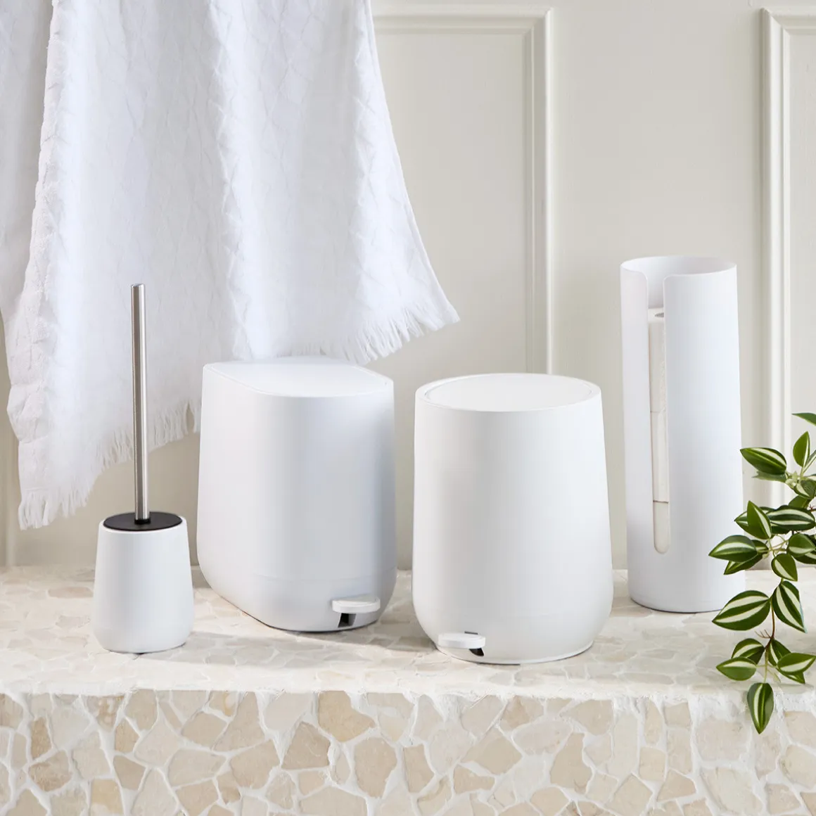 Denver White Bathroom Accessories