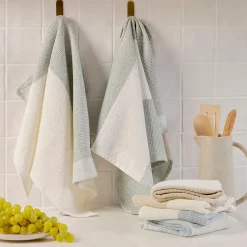 Duo Waffle Tea Towel Set of 2