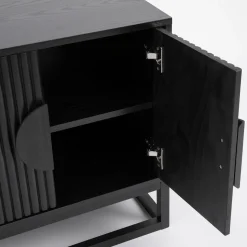Dutton Black Bedside Table