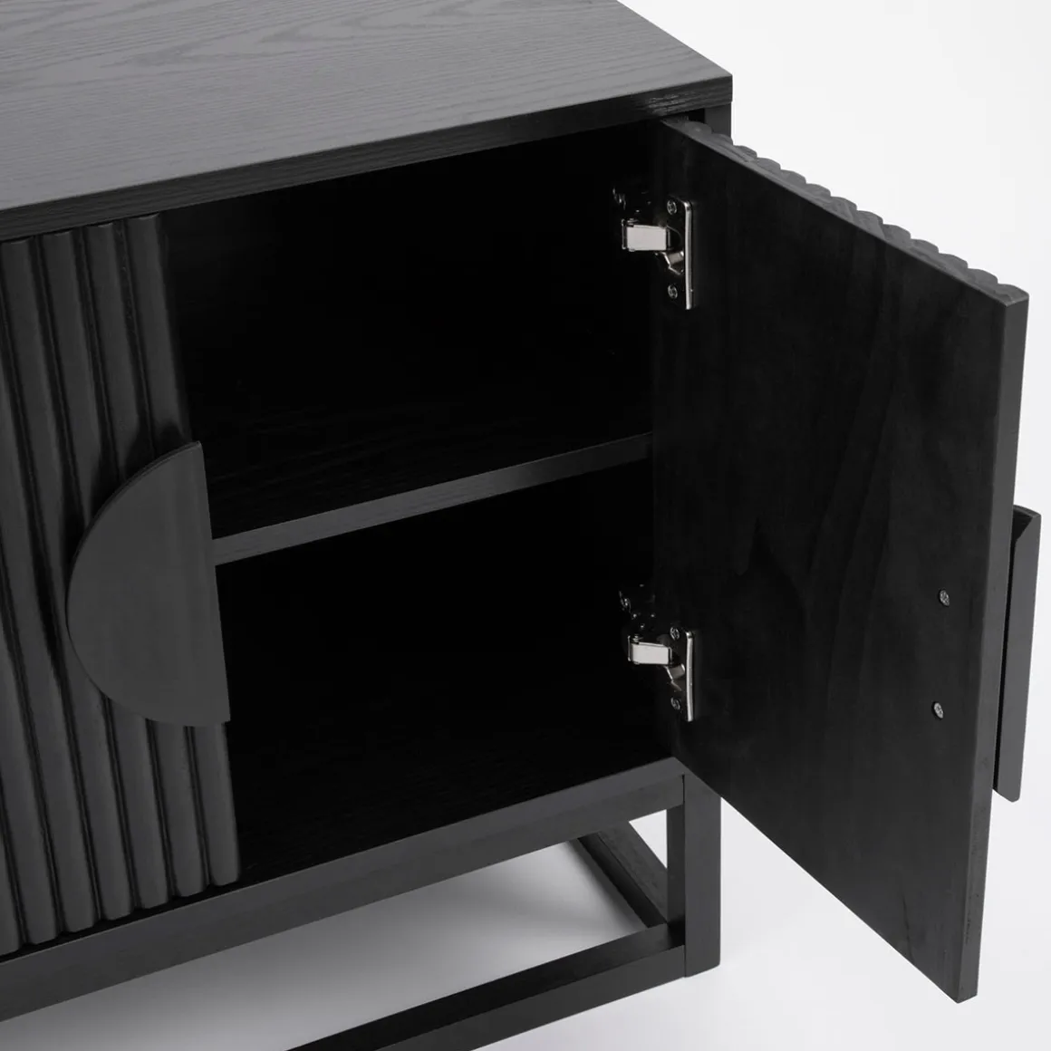 Dutton Black Bedside Table