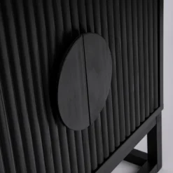 Dutton Black Bedside Table