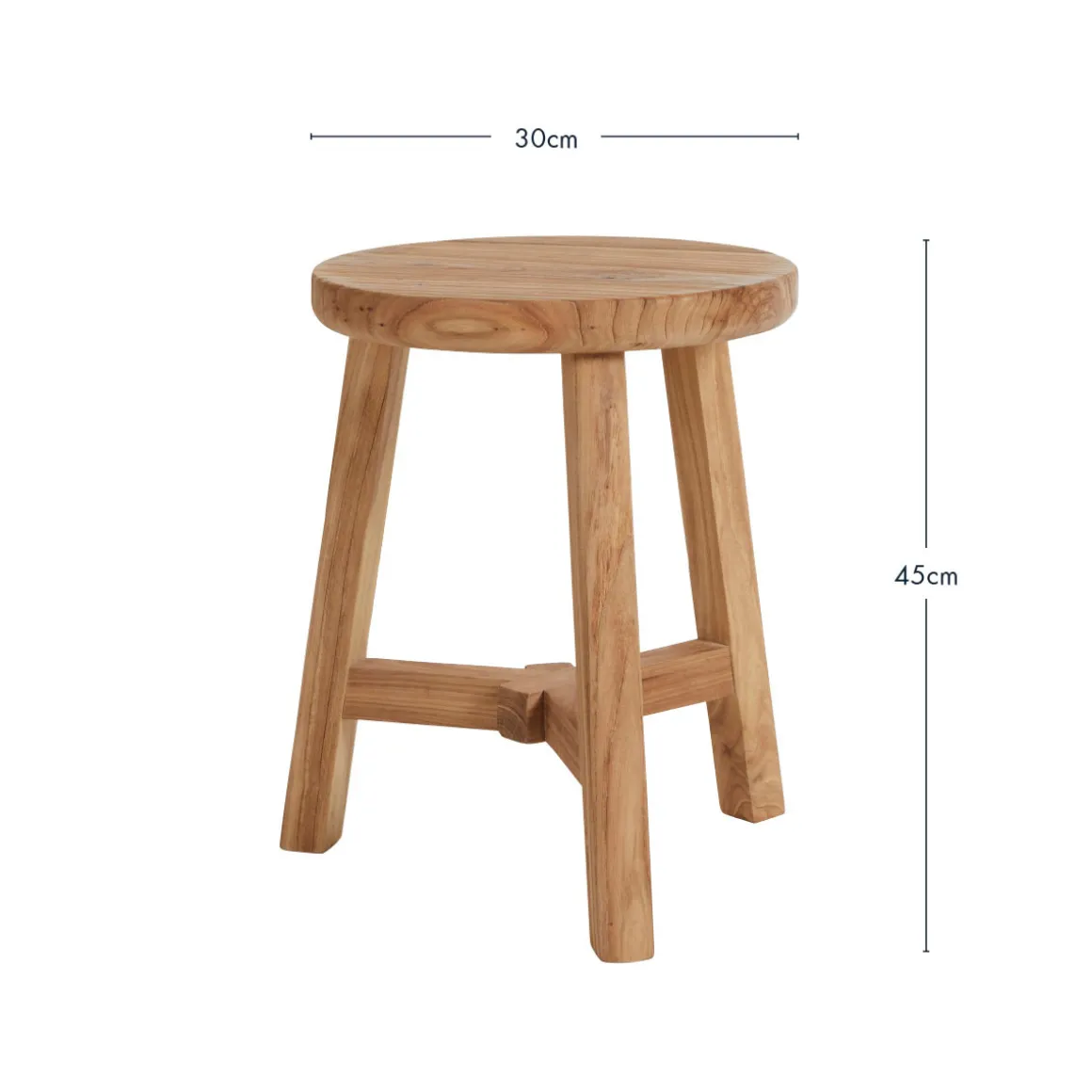 Elec Elm Wood Stool