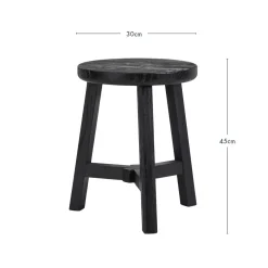 Elec Elm Wood Stool