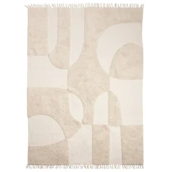 Farrah Moonbeam Geometric Tufted Cotton Floor Rug