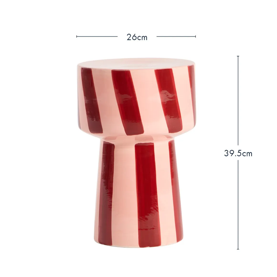 Flinn Stripe Side Table