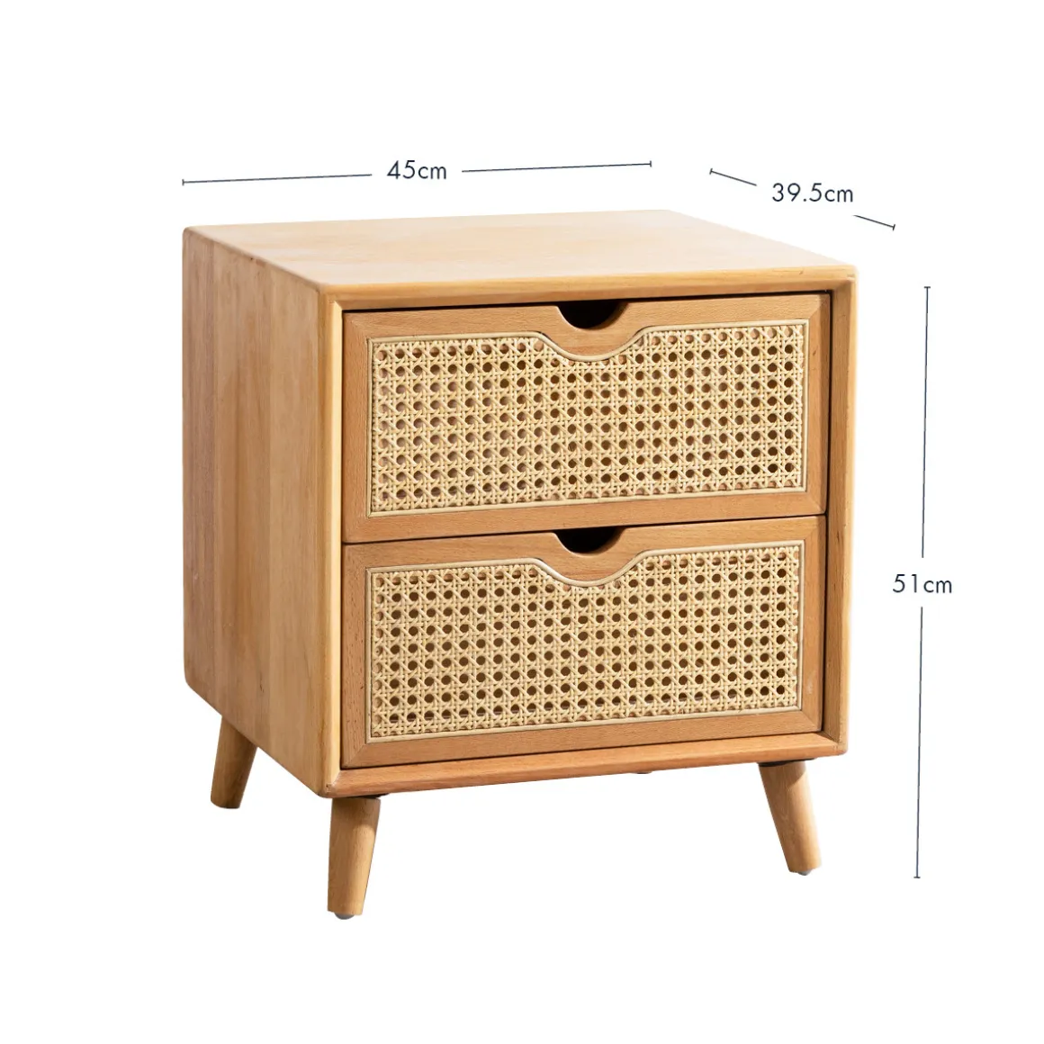 Galloway Natural Bedside Table