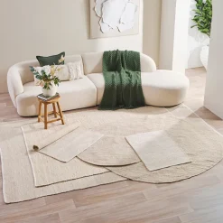 Goa Bleached Round Floor Rug