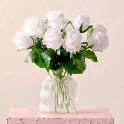 Gracie White Artificial Flower Bouquet