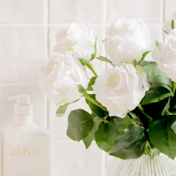 Gracie White Artificial Flower Bouquet