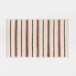 Harley Natural & Black Stripe Bath Mat