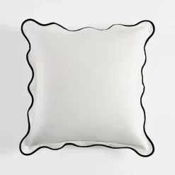 Harper Scallop White European Pillowcase