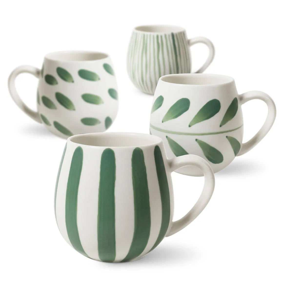 Hug Me Mug Olive Brush Set of 4
