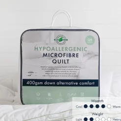 Hypoallergenic 400gsm Microfibre Quilt
