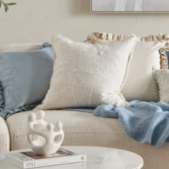 Isolde Palm Embroidered Sequin Cushion