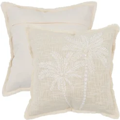 Isolde Palm Embroidered Sequin Cushion