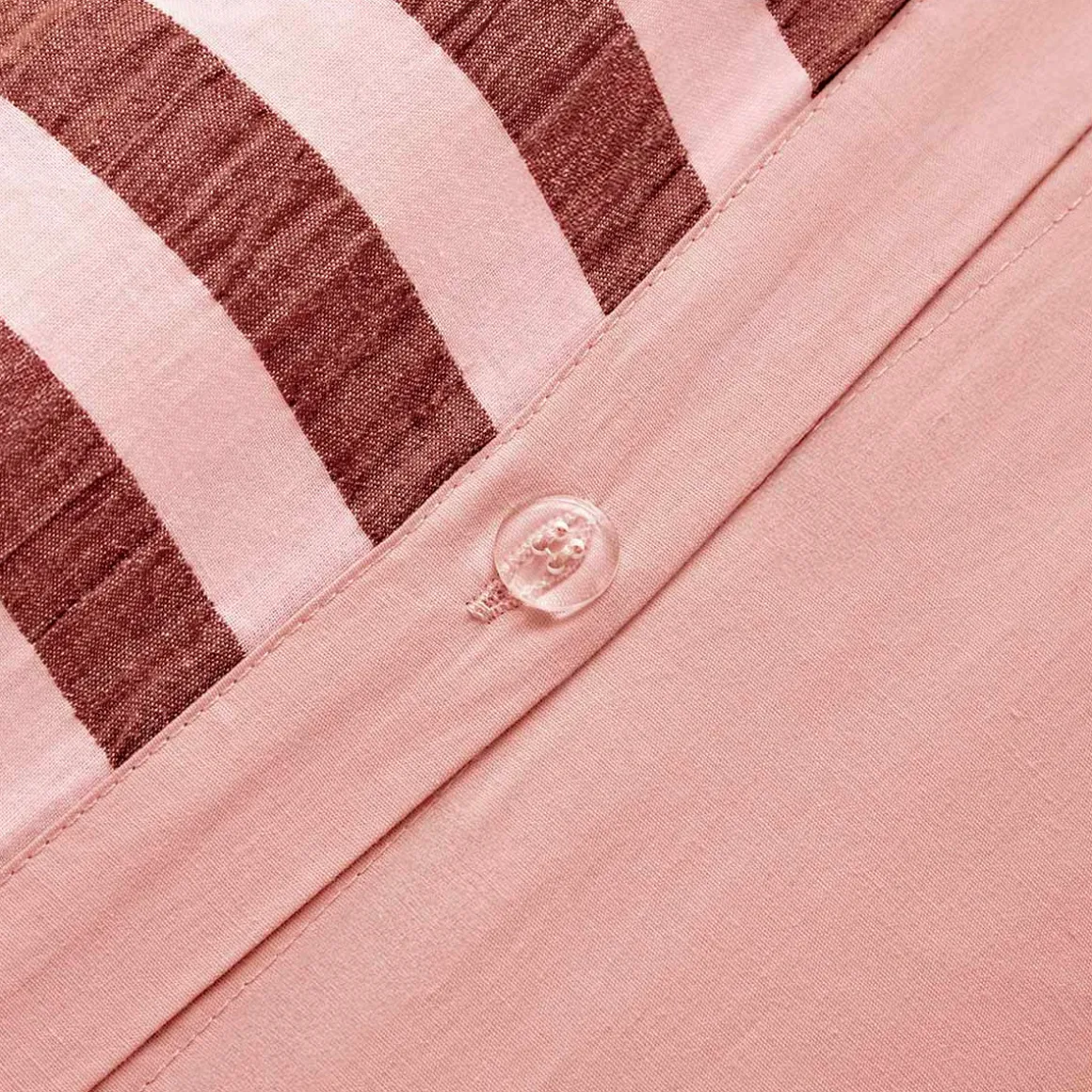 Jordan Stripe Blush Quilt Cover Set