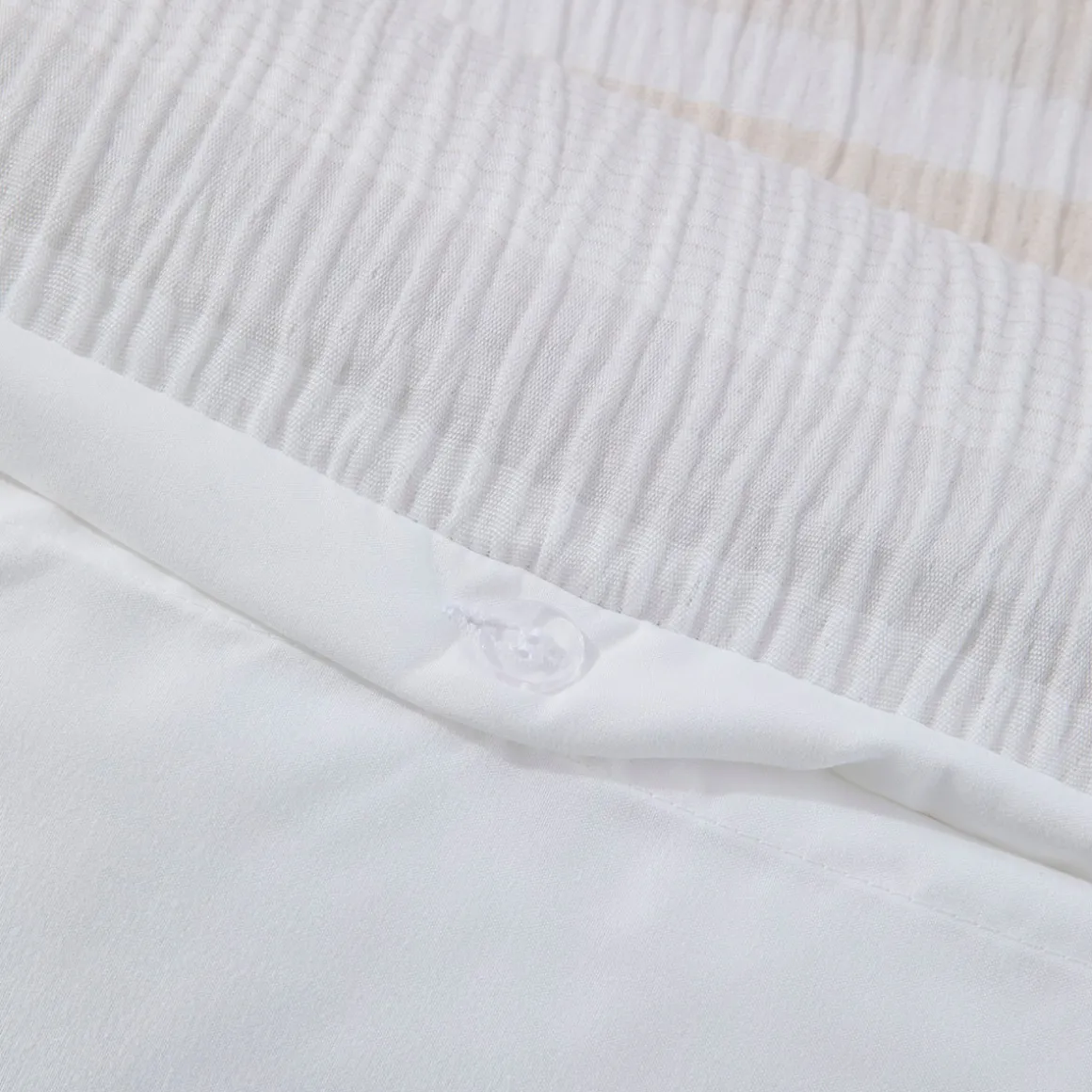 Juniper Stripe Natural Quilt Cover Set
