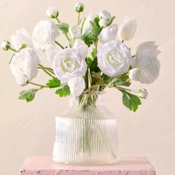 Kelly White Artificial Flower Bouquet