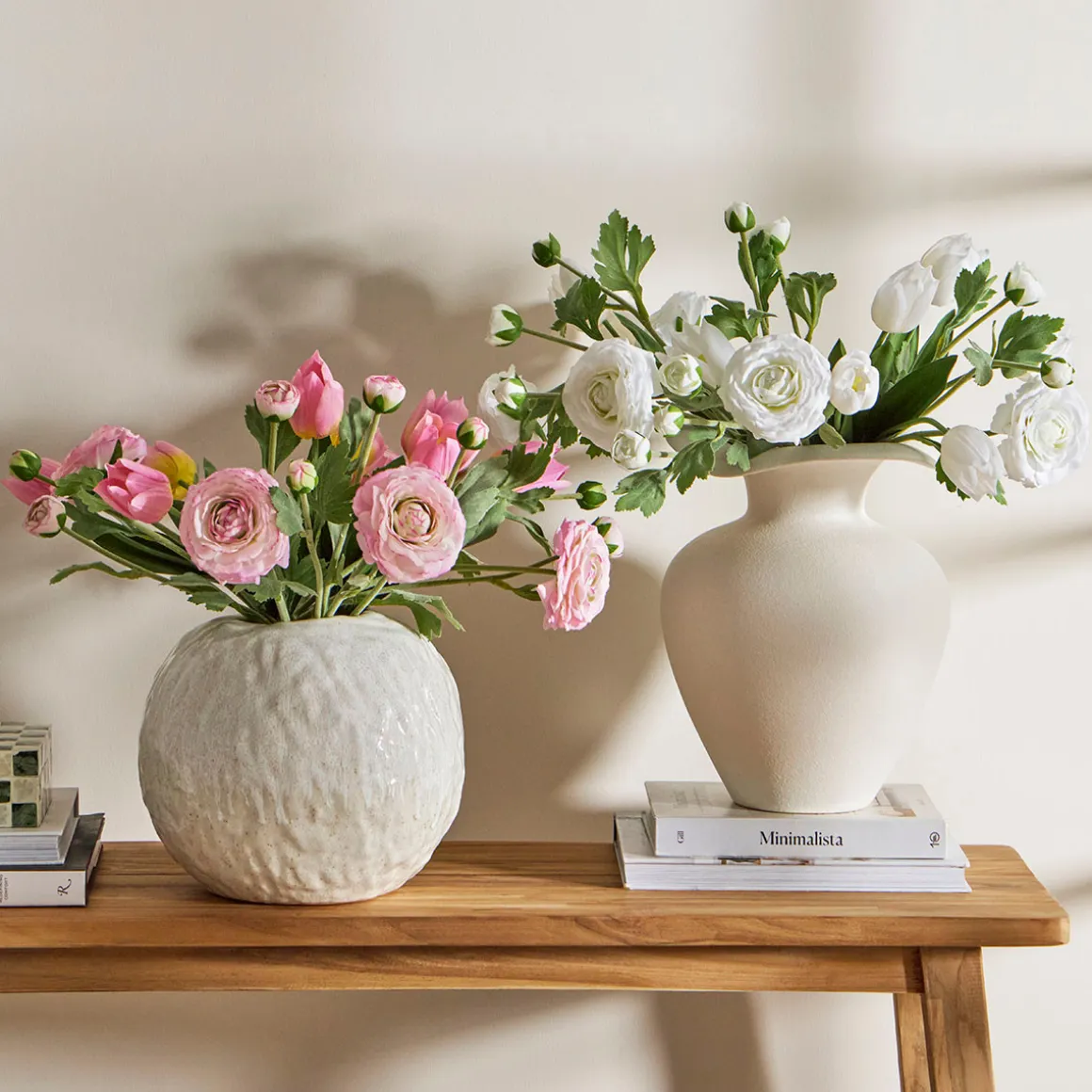 Kelly White Artificial Flower Bouquet