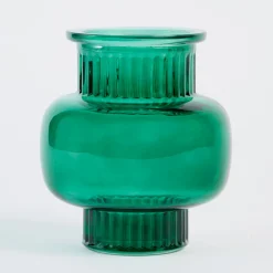 Kendall Dark Green Glass Vase