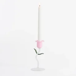 Laurel Flower Candle Holder 2pc