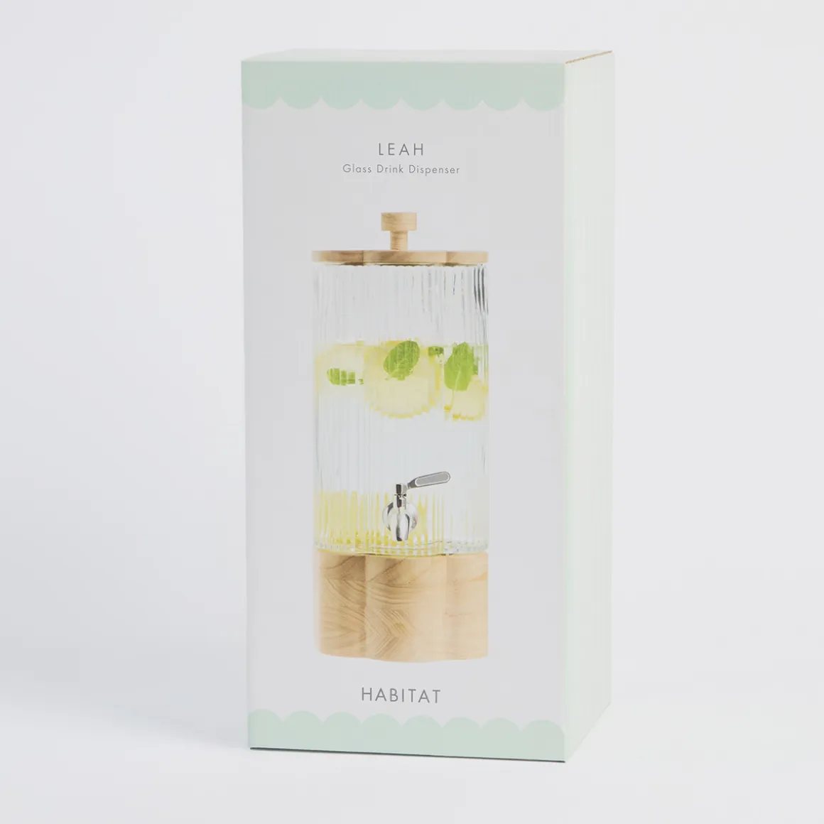 Leah Glass Drink Dispenser