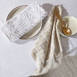 Lennox Natural Tea Towel Set of 2